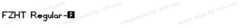 FZHT Regular字体转换